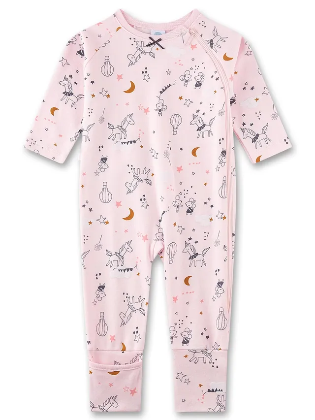 sanetta-baby-strampler-rosa-einhorn-m-dchen-overall-atmungsaktiv image 1
