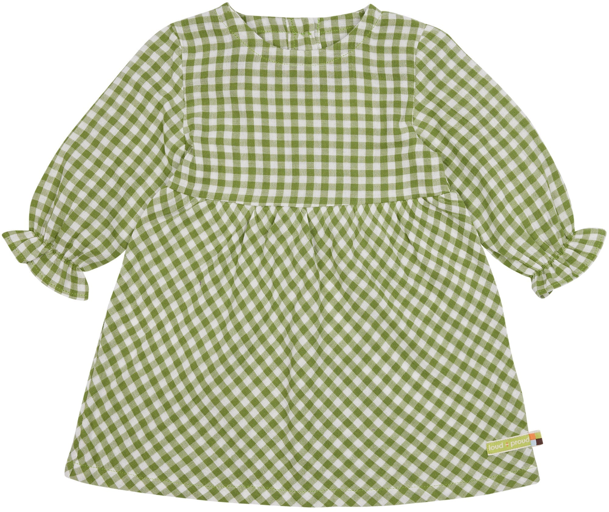 loud-proud-musselin-kleid-mit-karo-holzkn-pfe image 1