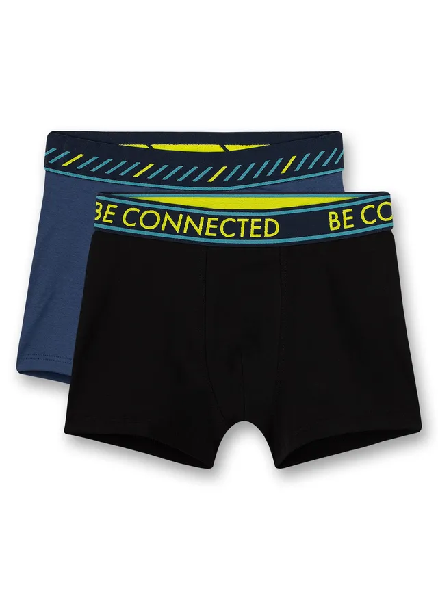 sanetta-jungen-hipshorts-doppelpack-dunkelblau-und-schwarz-unterhosen image 1