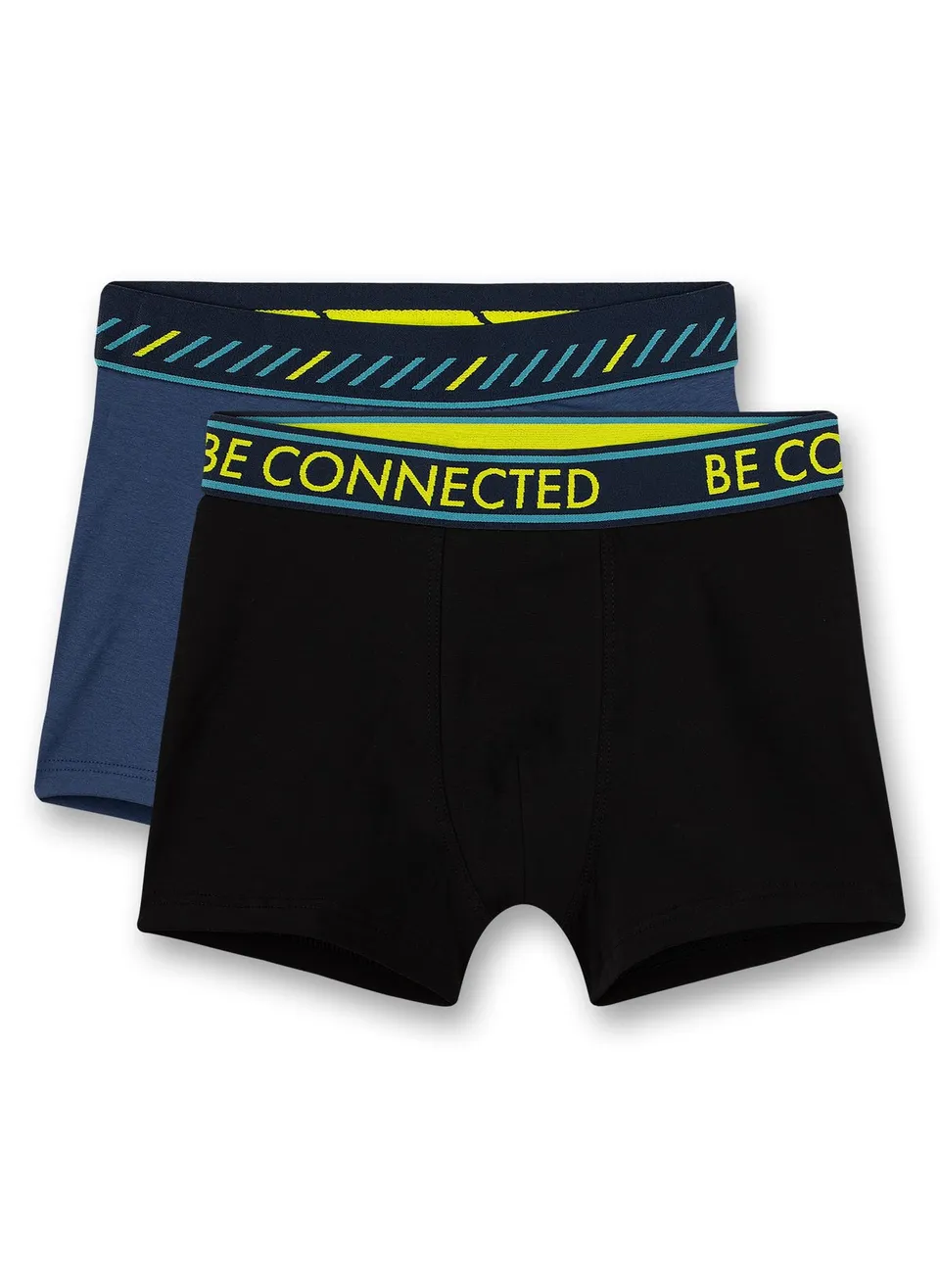 sanetta-jungen-hipshorts-doppelpack-dunkelblau-und-schwarz-unterhosen image 1