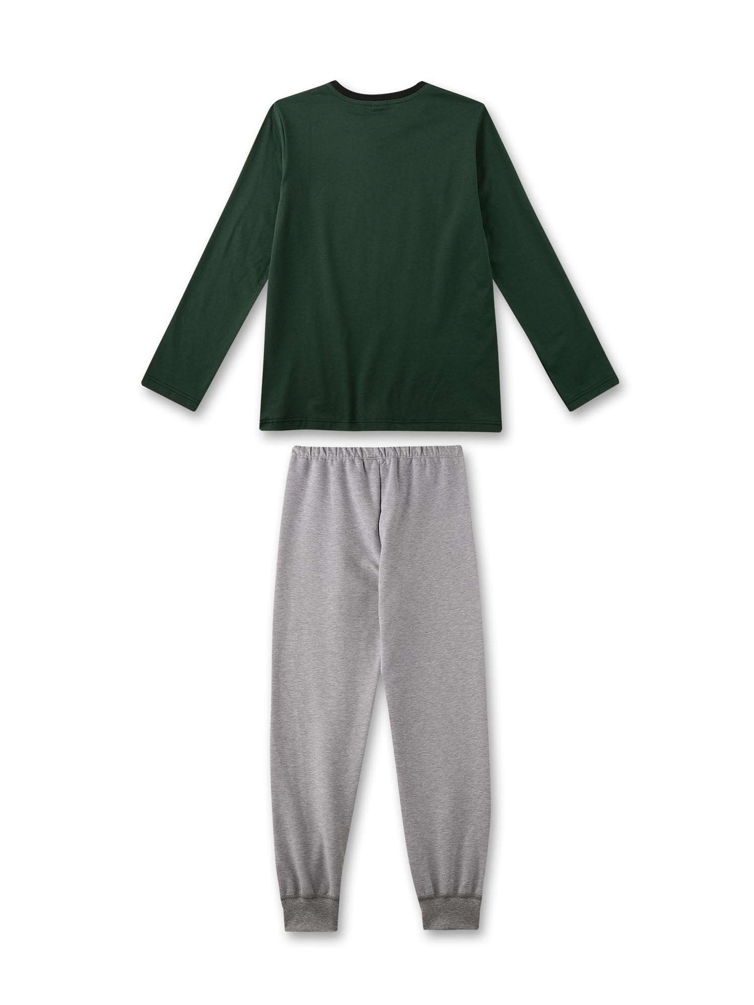 sanetta-jungen-schlafanzug-lang-gr-n-pyjamaset-aus-100-baumwolle image 2