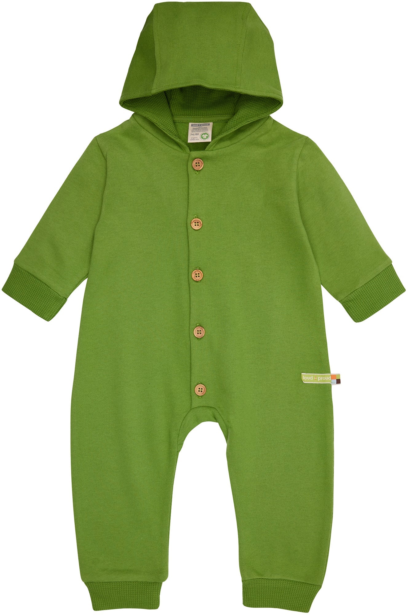 loud-proud-sweat-overall-mit-kapuze-baby-overall-aus-sweat image 1