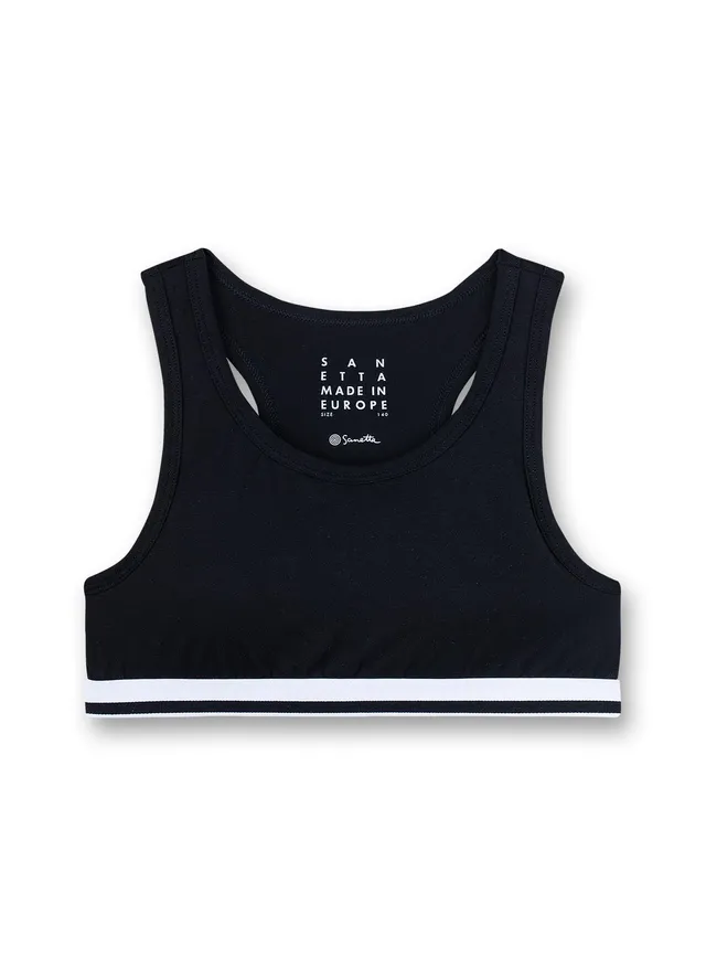sanetta-m-dchen-bustier-schwarz-aus-baumwoll-mix image 1