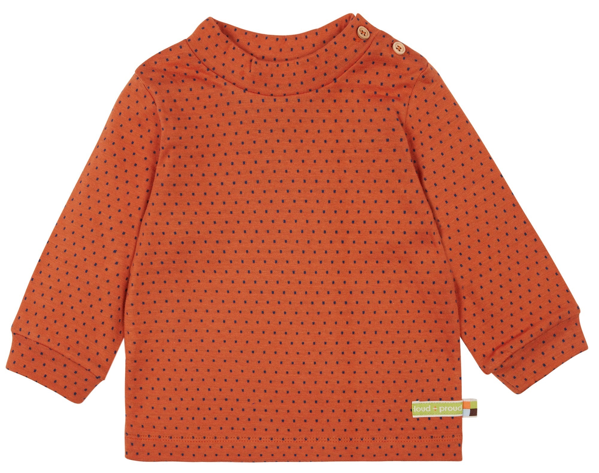 loud-proud-shirt-doubleface-baby-shirt-mit-punkten-und-streifen image 1