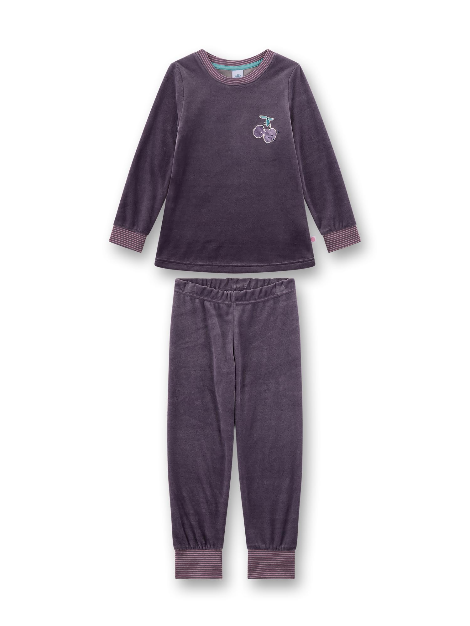 sanetta-m-dchen-schlafanzug-lila-aus-nicki-warmer-winter-schlafanzug image 1