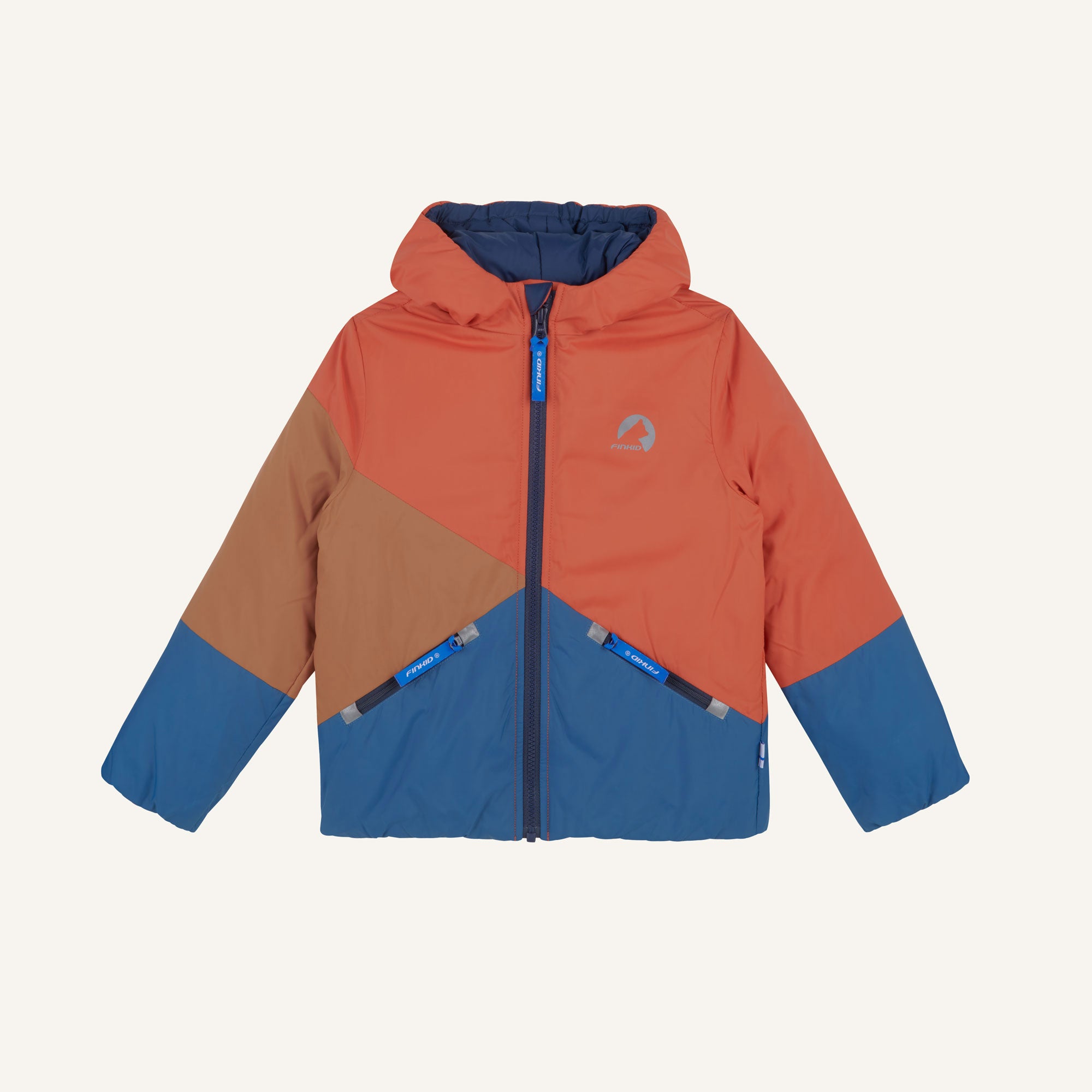 finkid-sirkus-kinder-zip-in-innenjacke-colorblocking-leicht-wattiert image 7