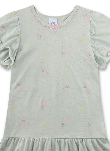 sanetta-m-dchen-nachthemd-kurzarm-gr-n-katze-baumwoll-modal-mix image 6
