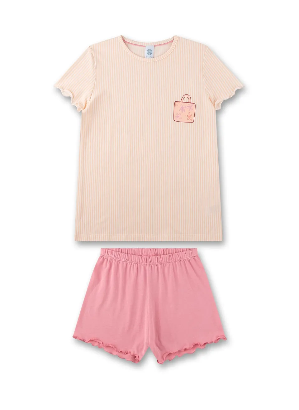 sanetta-m-dchen-schlafanzug-kurz-rosa-aus-baumwoll-modal-mix-pyjamaset-f-r-m-dch image 1