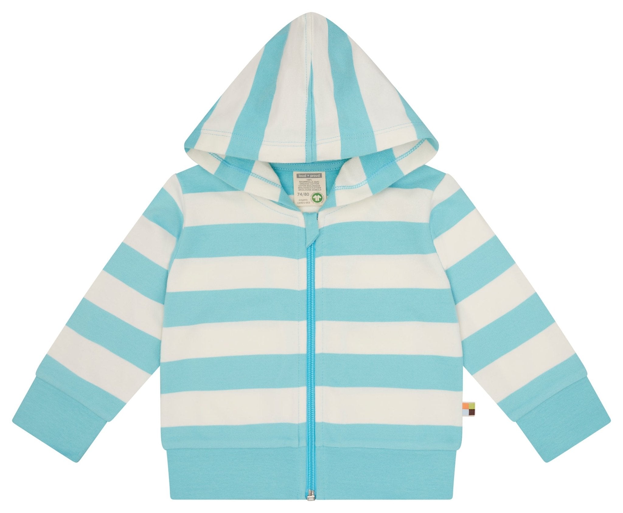 loud-proud-sweatjacke-blockstreifen-kapuze-kinder-sweatjacke image 4