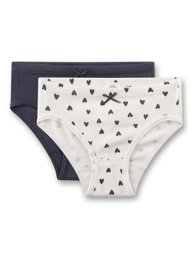 sanetta-m-dchen-rioslip-doppelpack-wei-schwarz-herzen-baumwolle image 1