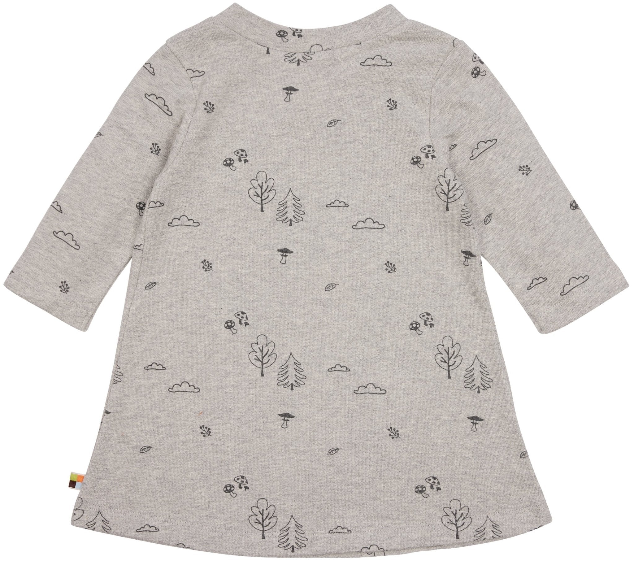 loud-proud-kleid-langarm-strukturstrick-mit-druck-langarmkleid-wald-motiv image 4