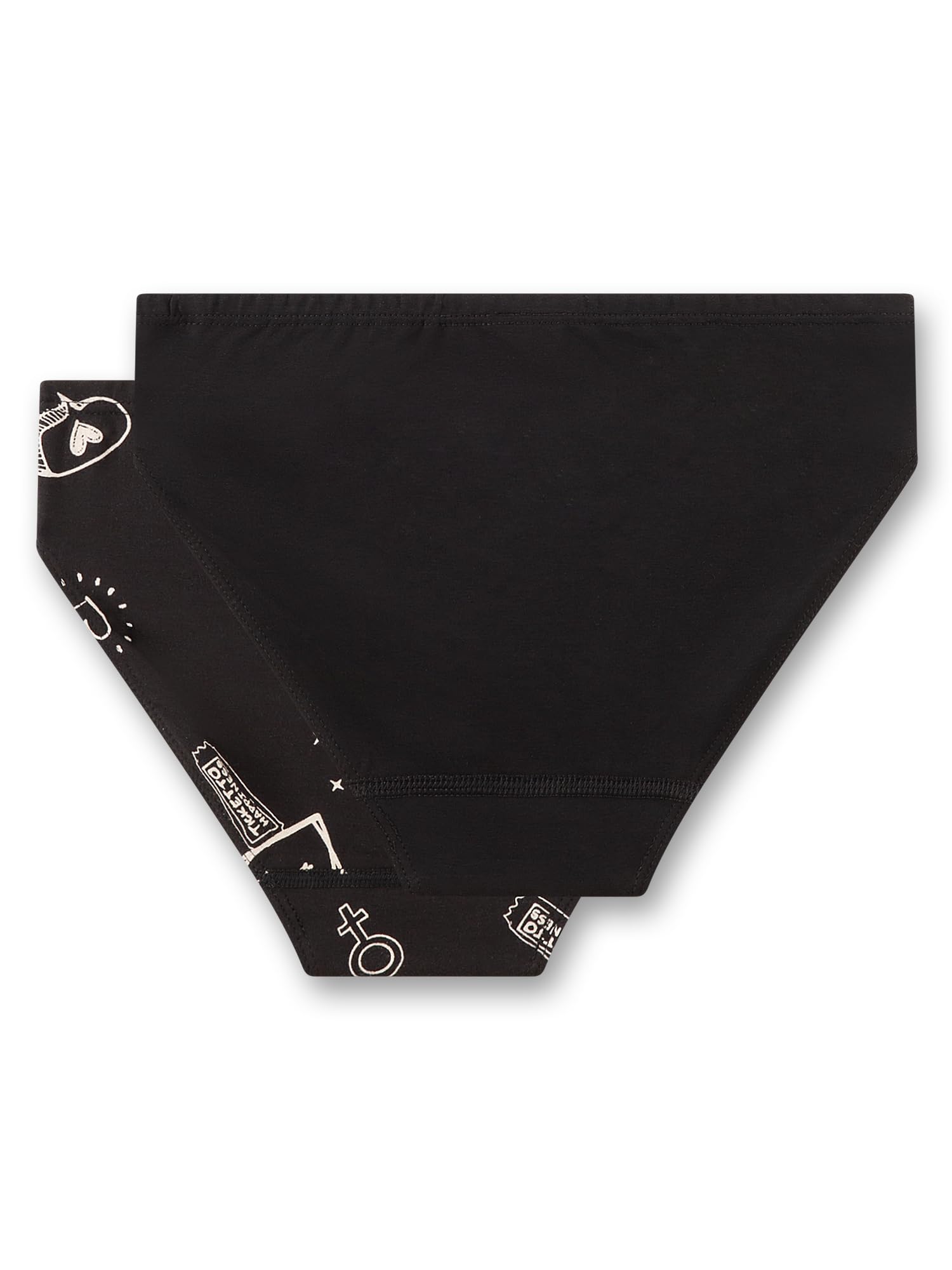 sanetta-m-dchen-rioslip-schwarz-graffiti-2er-set-teens-unterhose-aus-baumwolle image 2