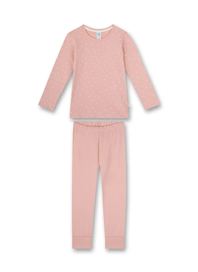 sanetta-m-dchen-schlafanzug-lang-rosa-punkte-pyjamaset image 1