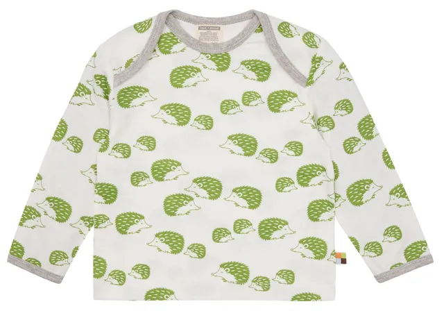 loud-proud-shirt-langarm-mit-druck-igel-fuchs-aus-bio-baumwolle image 1