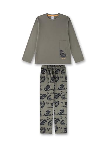 sanetta-jungen-schlafanzug-lang-grau-baumwolle-pyjamaset image 4