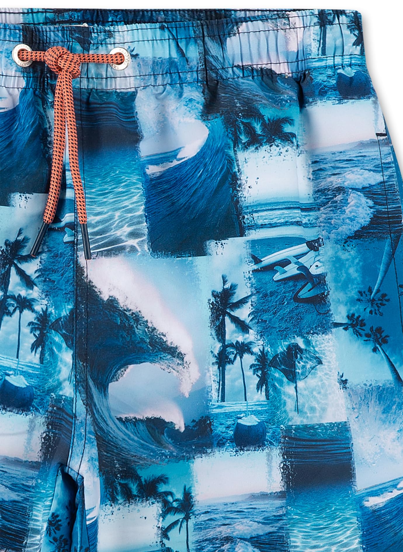 sanetta-jungen-badeshorts-blau-aus-recyceltem-polyester image 3