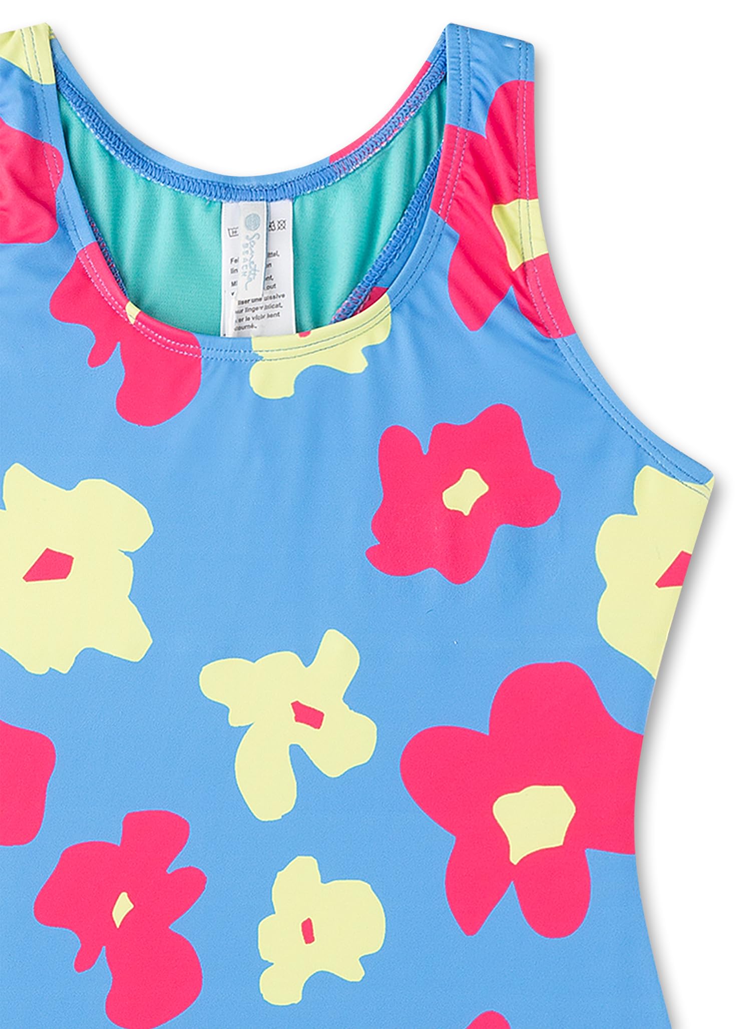 sanetta-m-dchen-badeanzug-blau-blumen-aus-recyceltem-polyester-mix image 3