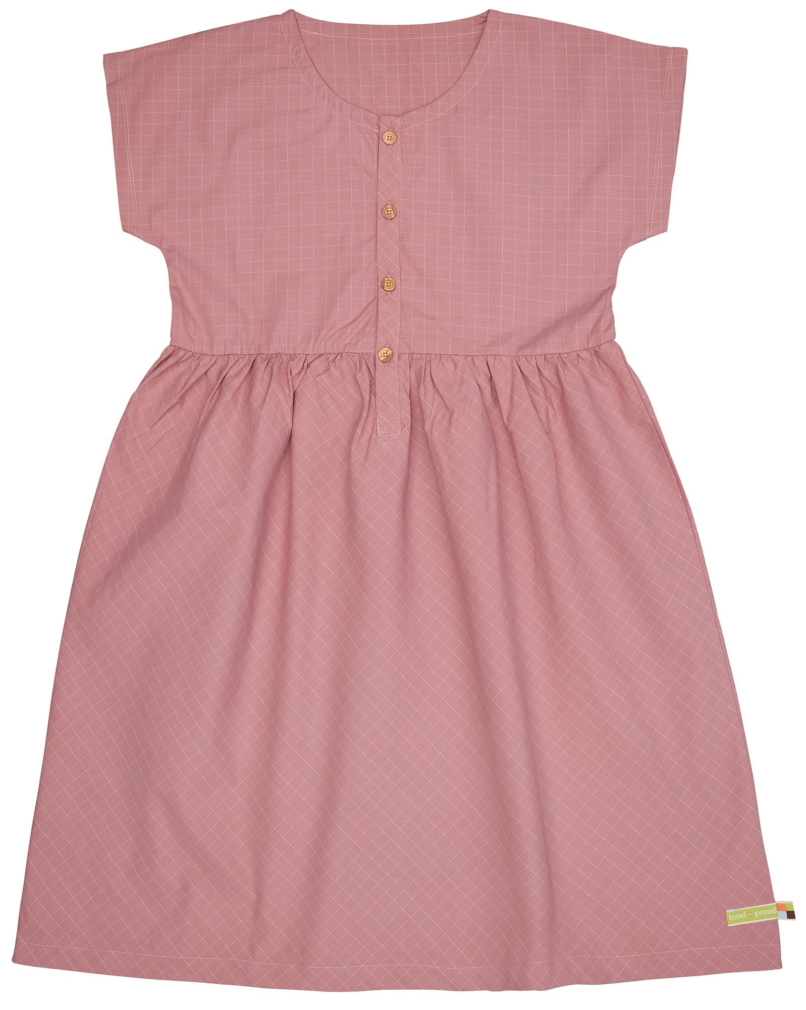 loud-proud-kleid-aus-feinem-karo-popelinekleid-mit-holzkn-pfen-2 image 1