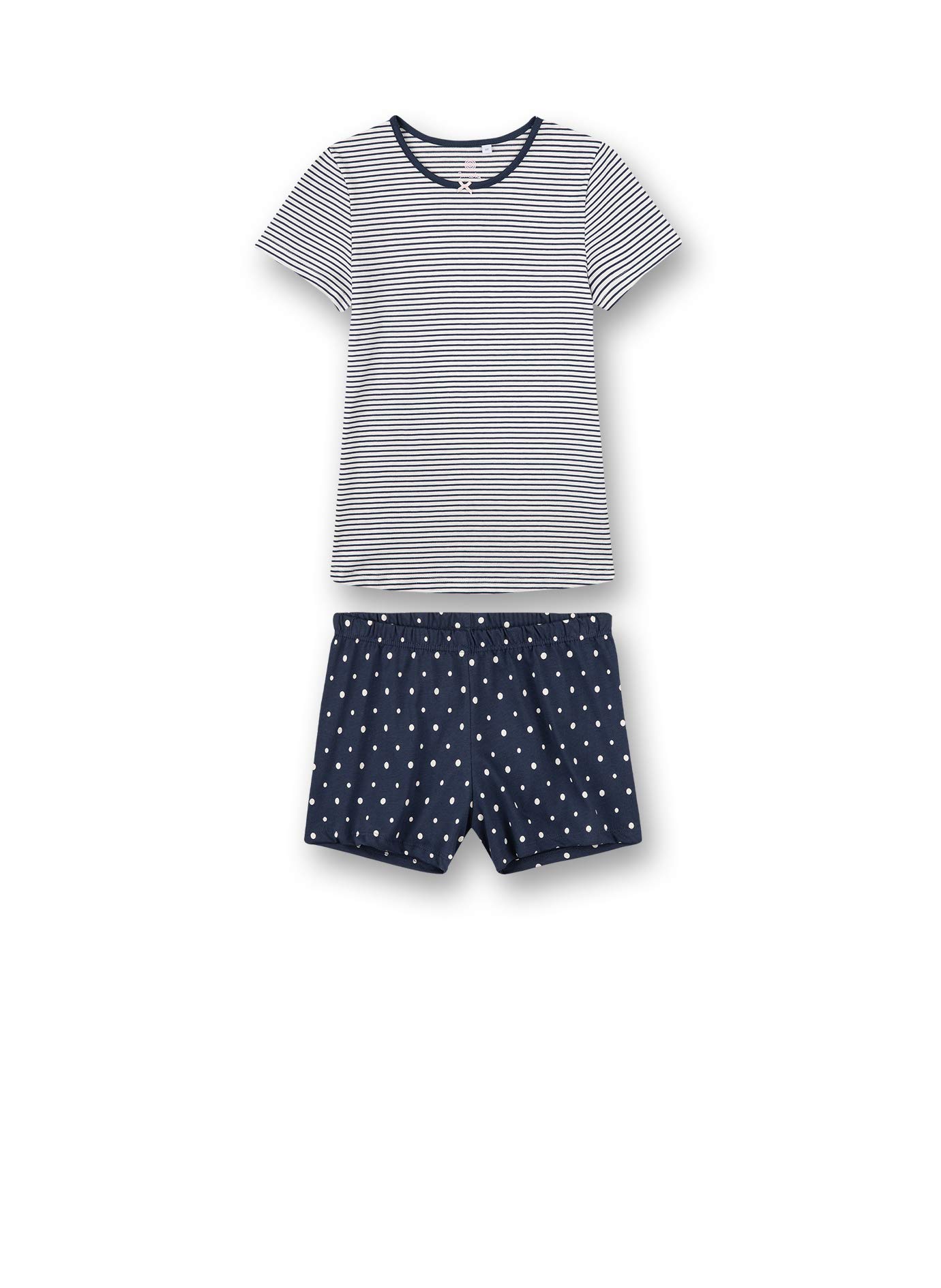 sanetta-m-dchen-schlafanzug-kurz-blau-pyjamaset image 1