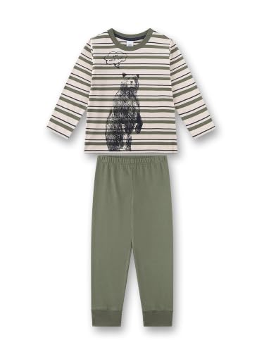 sanetta-jungen-schlafanzug-lang-khaki-geringelt-b-r-baumwolle-kinderpyjama image 4