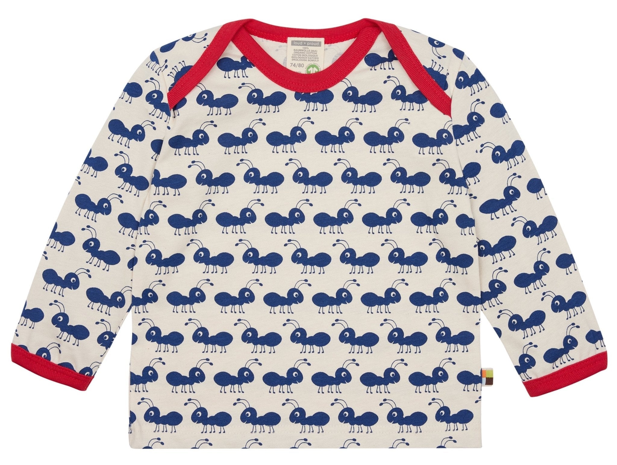 loud-proud-shirt-langarm-mit-druck-ameisen-bio-baumwoll-shirt image 3