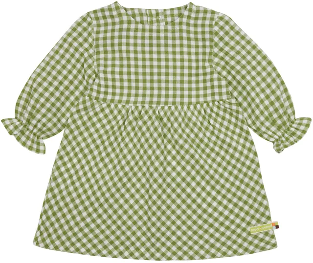 loud-proud-musselin-kleid-mit-karo-holzkn-pfe image 1