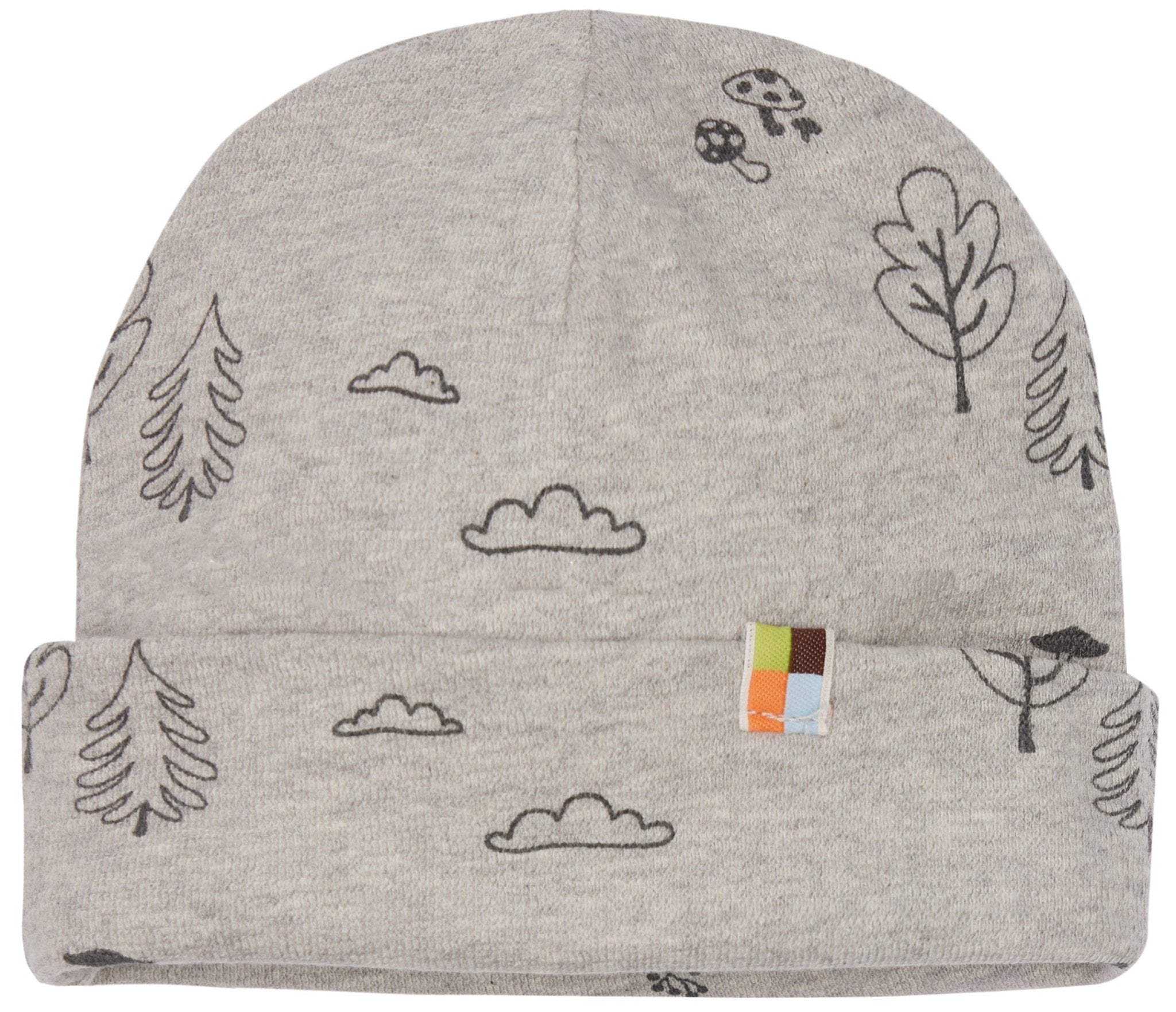 loud-proud-beanie-strukturstrick-mit-walddruck image 2