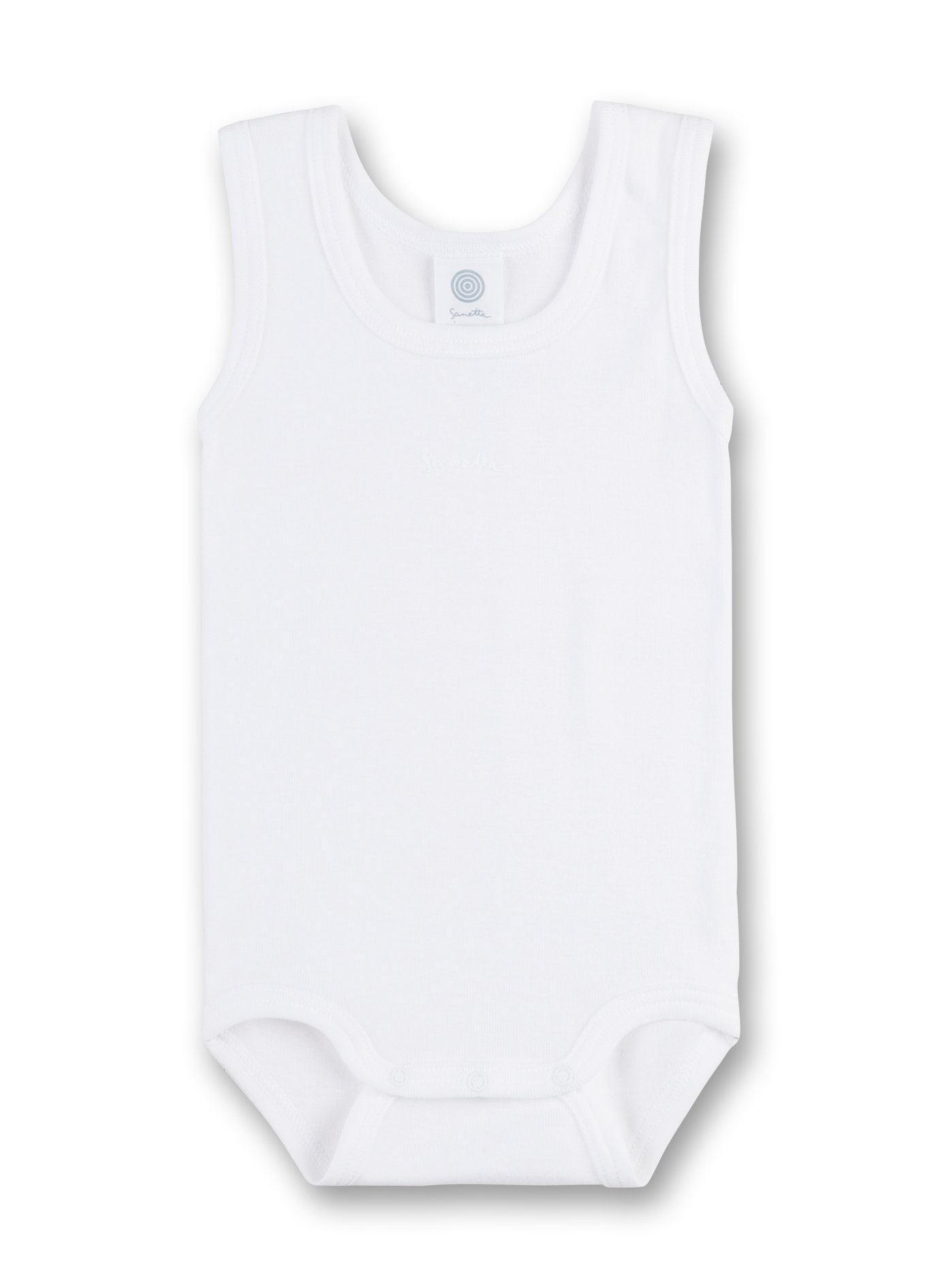 sanetta-baby-body-ohne-arm-wei-aus-bio-baumwolle image 1