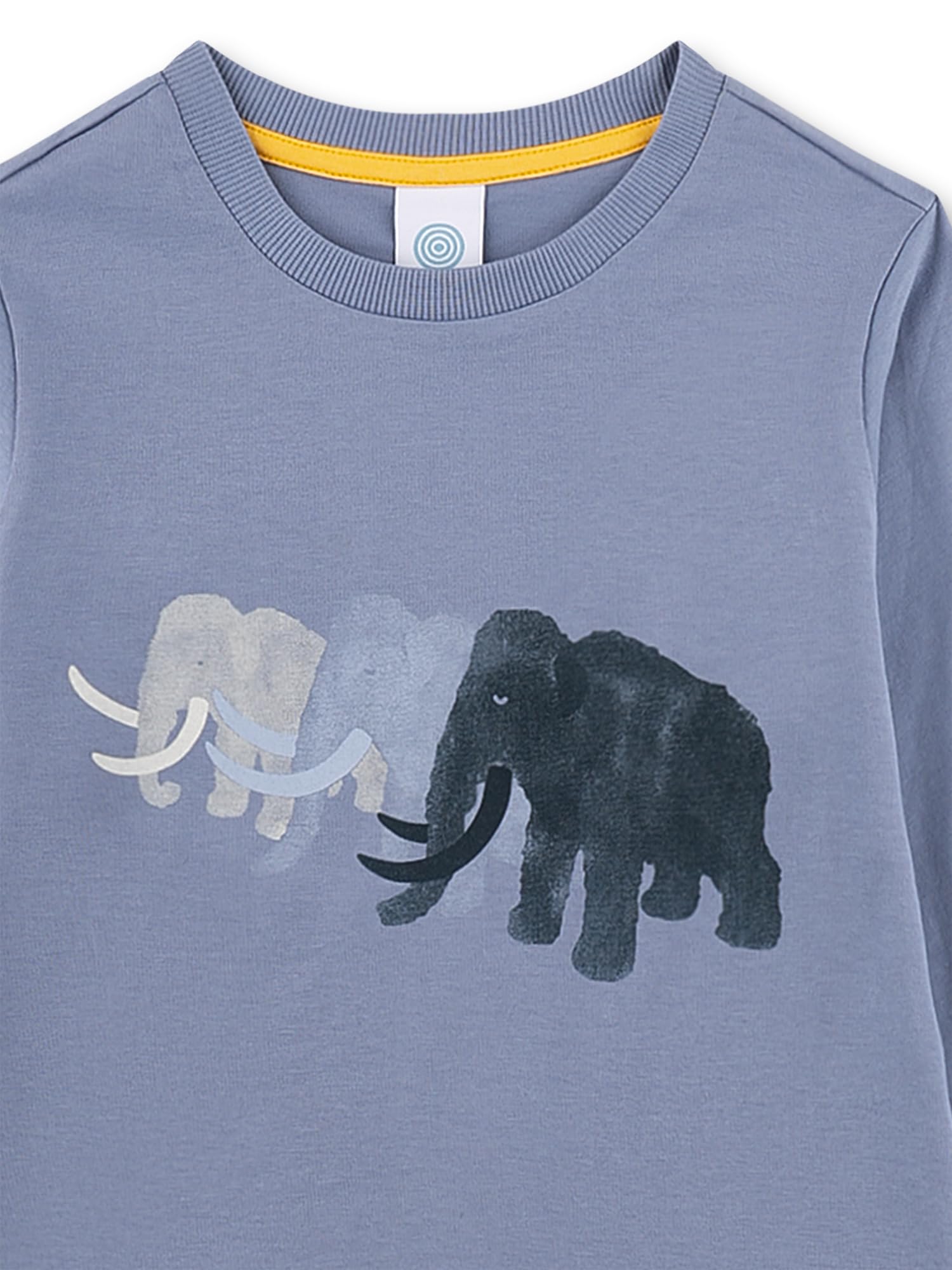 sanetta-jungen-schlafanzug-lang-blau-mammut-aus-baumwolle image 3