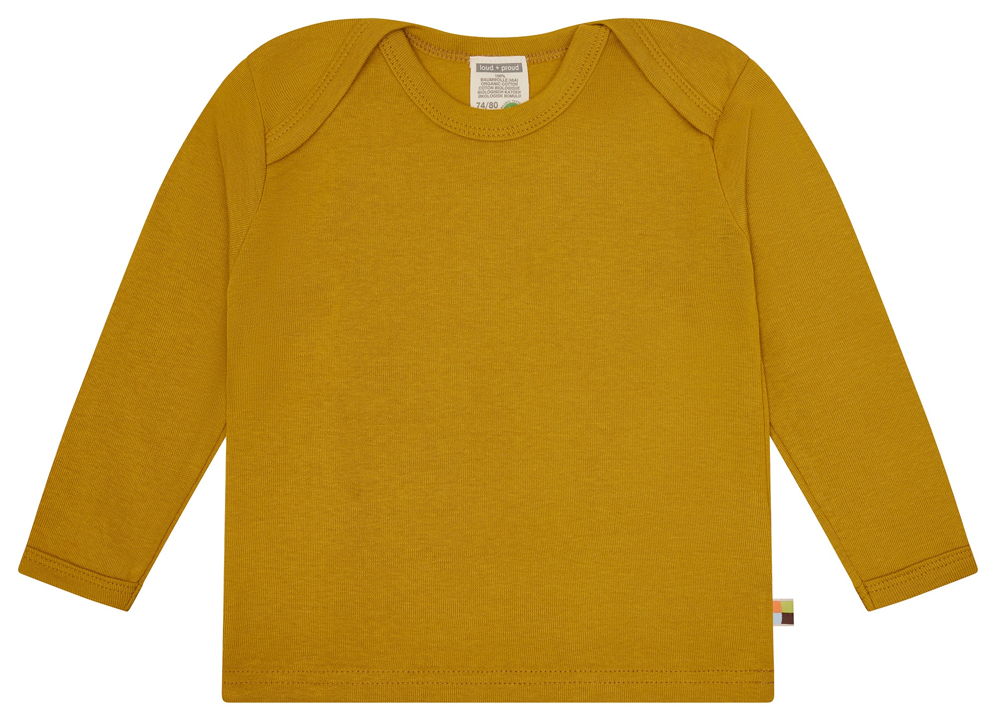 loud-proud-shirt-langarm-uni-feinripp-bio-baumwolle image 1