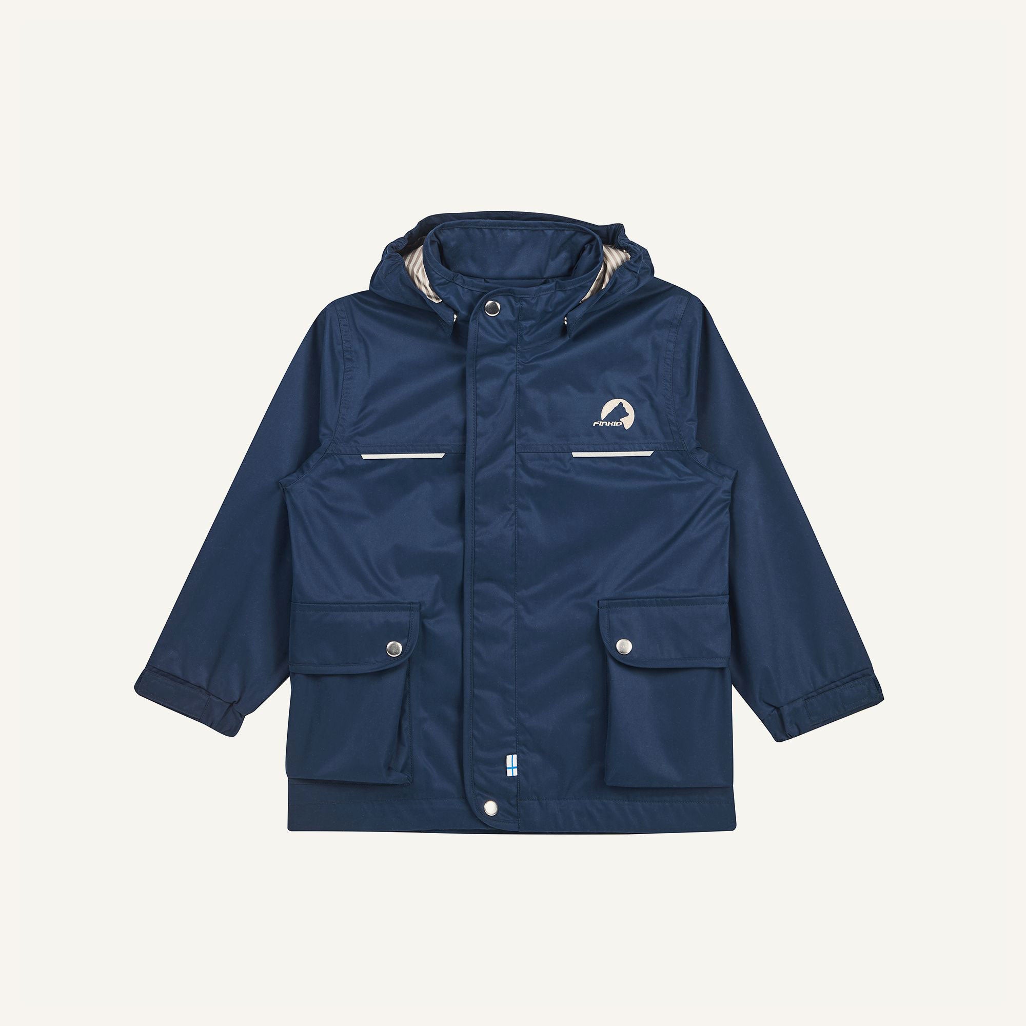 finkid-lokkimaa-kinder-outdoorparka-zip-in-wasserabweisend-winddicht image 1