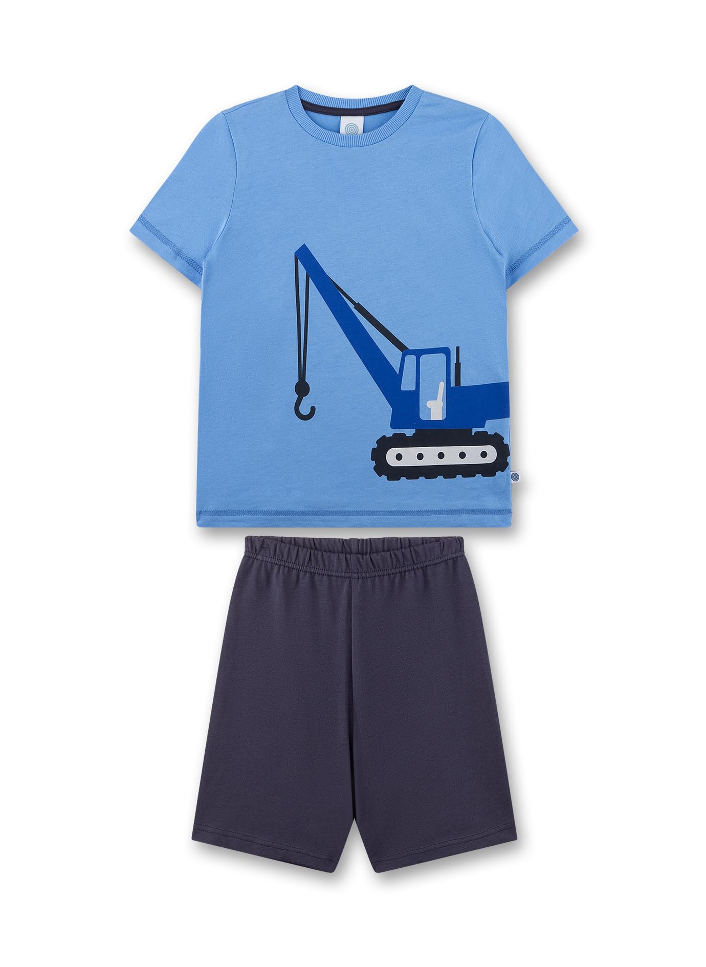sanetta-jungen-schlafanzug-kurz-blau-pyjamaset-aus-baumwolle image 1