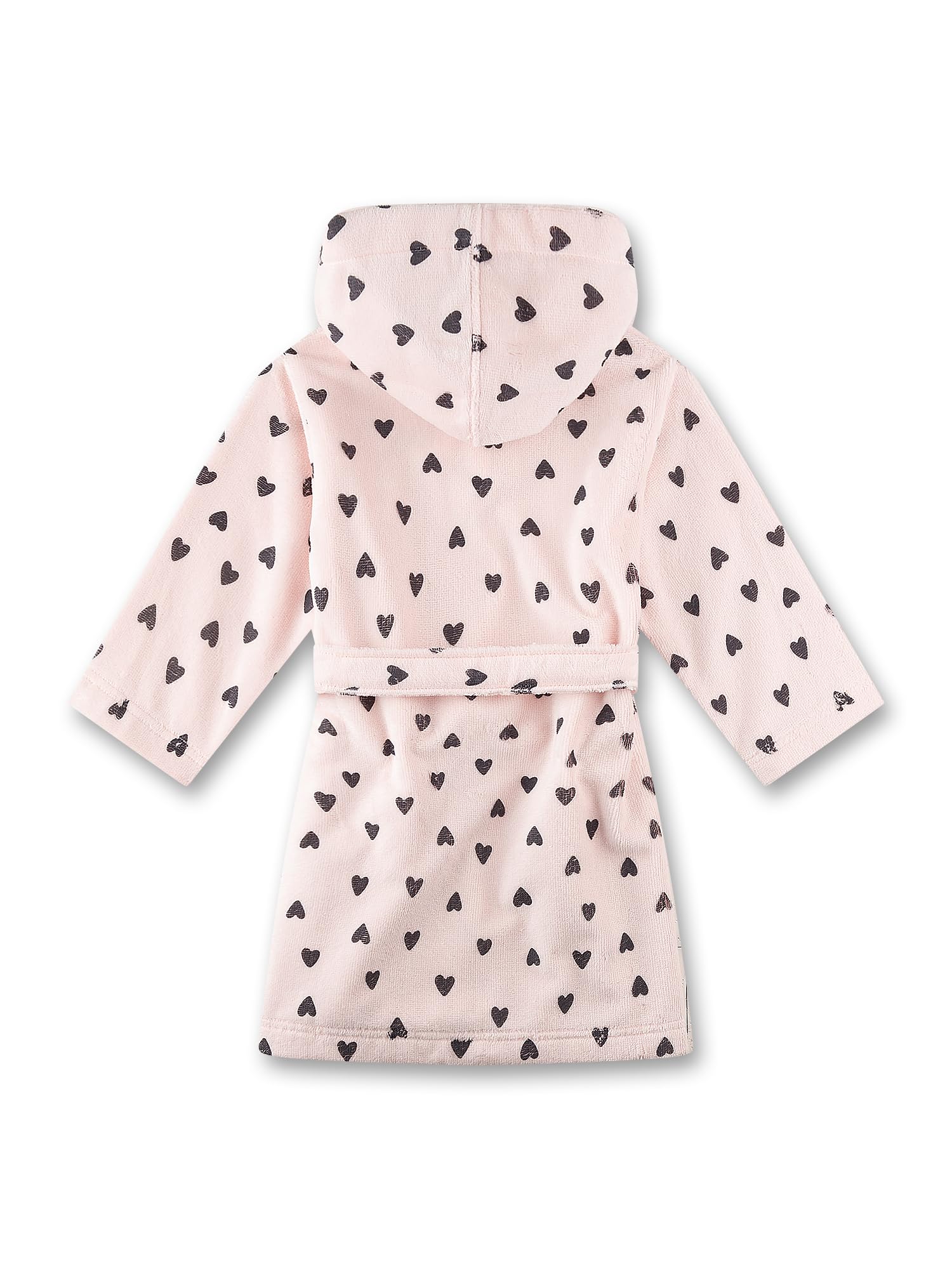 sanetta-m-dchen-bademantel-frott-e-rosa-herzen-kinderbademantel image 2