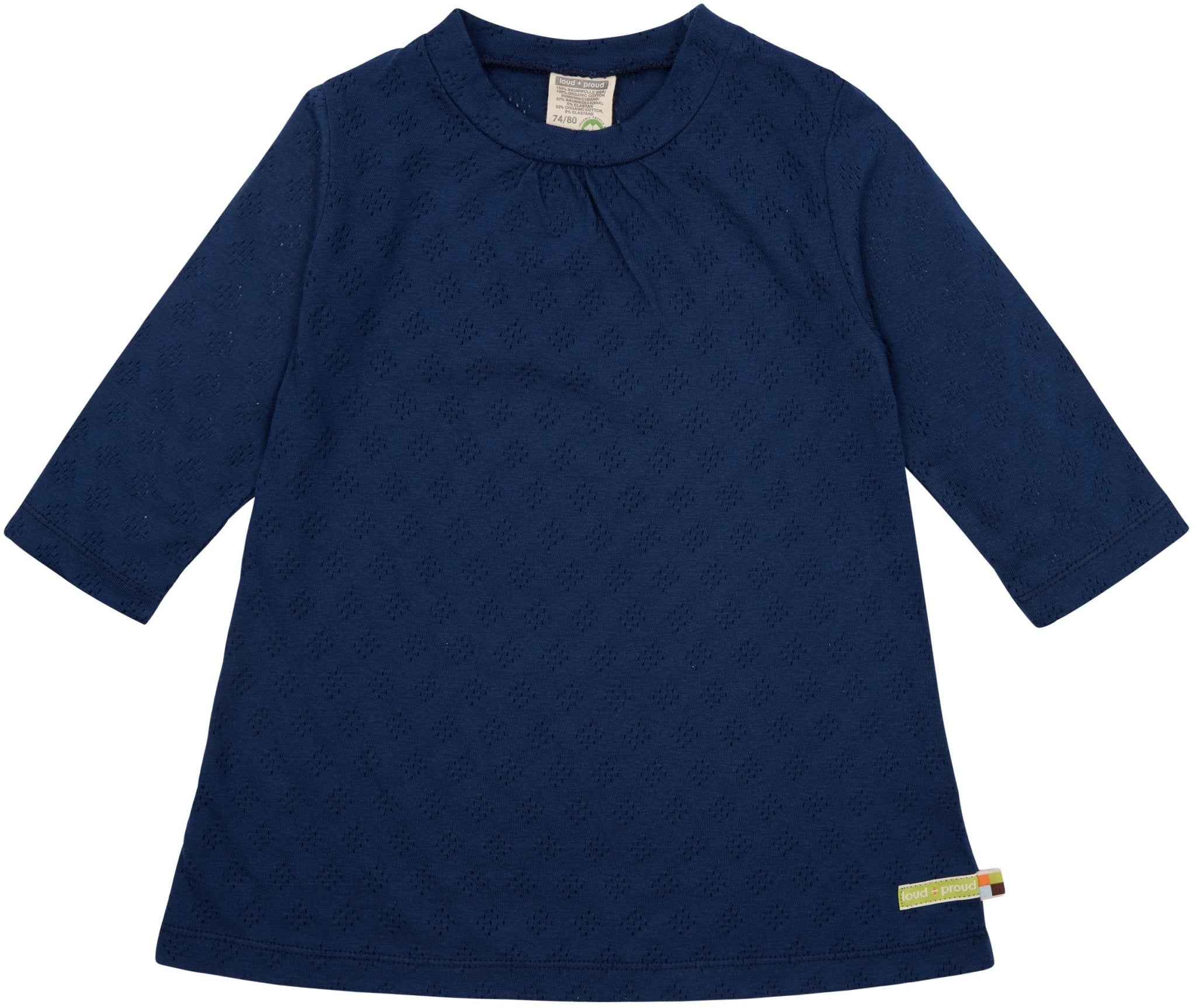 loud-proud-kleid-langarm-mit-lochmuster-aus-jacquard-strick image 7