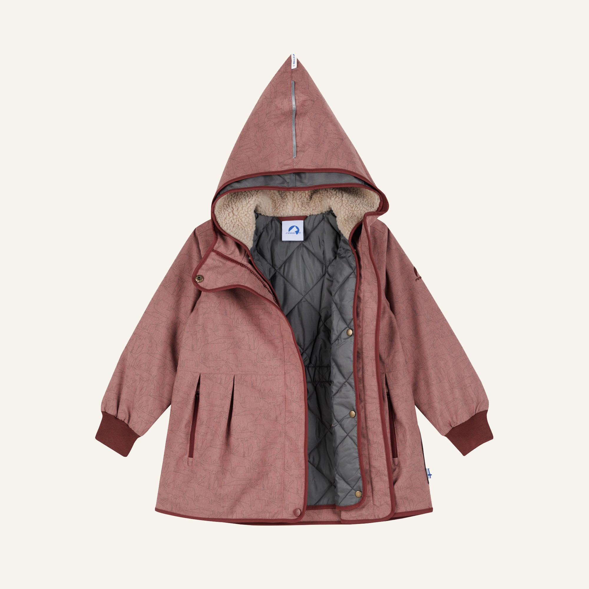 finkid-nivala-kinder-2-in-1-outdoorjacke-winterjacke-mit-steppfutter image 4
