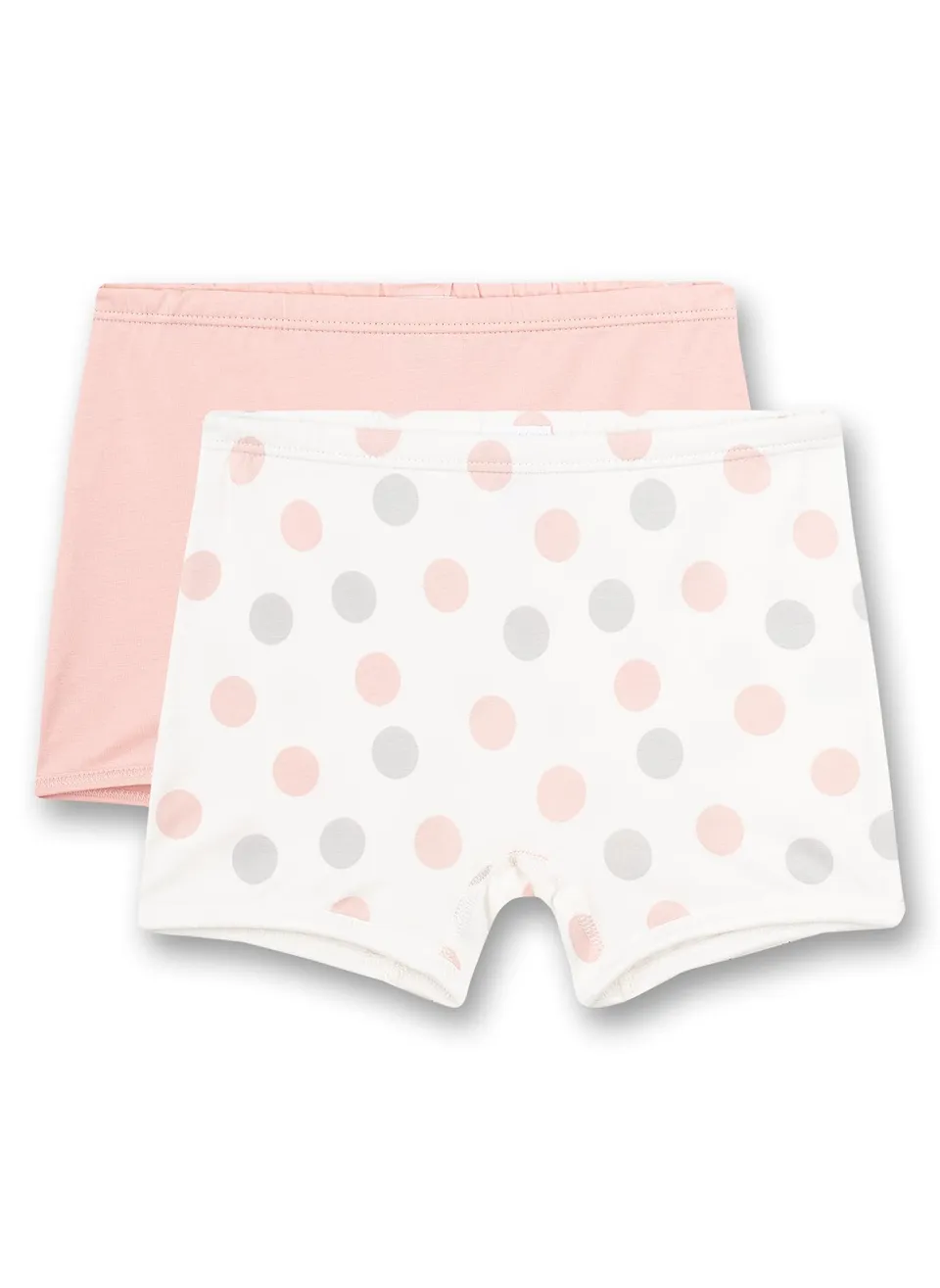 sanetta-m-dchen-shorts-doppelpack-dots-allover-und-rosa-baumwolle image 1