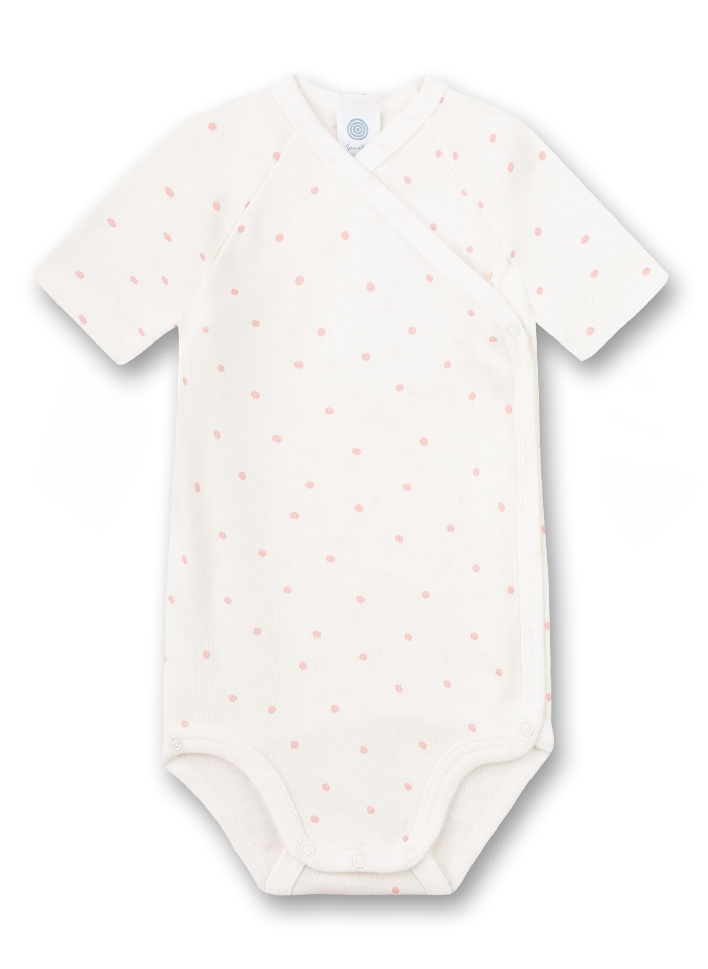 sanetta-baby-wickelbody-kurzarm-wei-dots-bio-baumwolle-f-r-m-dchen image 1