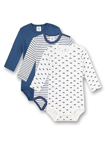 sanetta-baby-body-kurzarm-3er-set-jungen-blau-wei-ringel-autos-bio-baumwolle image 5