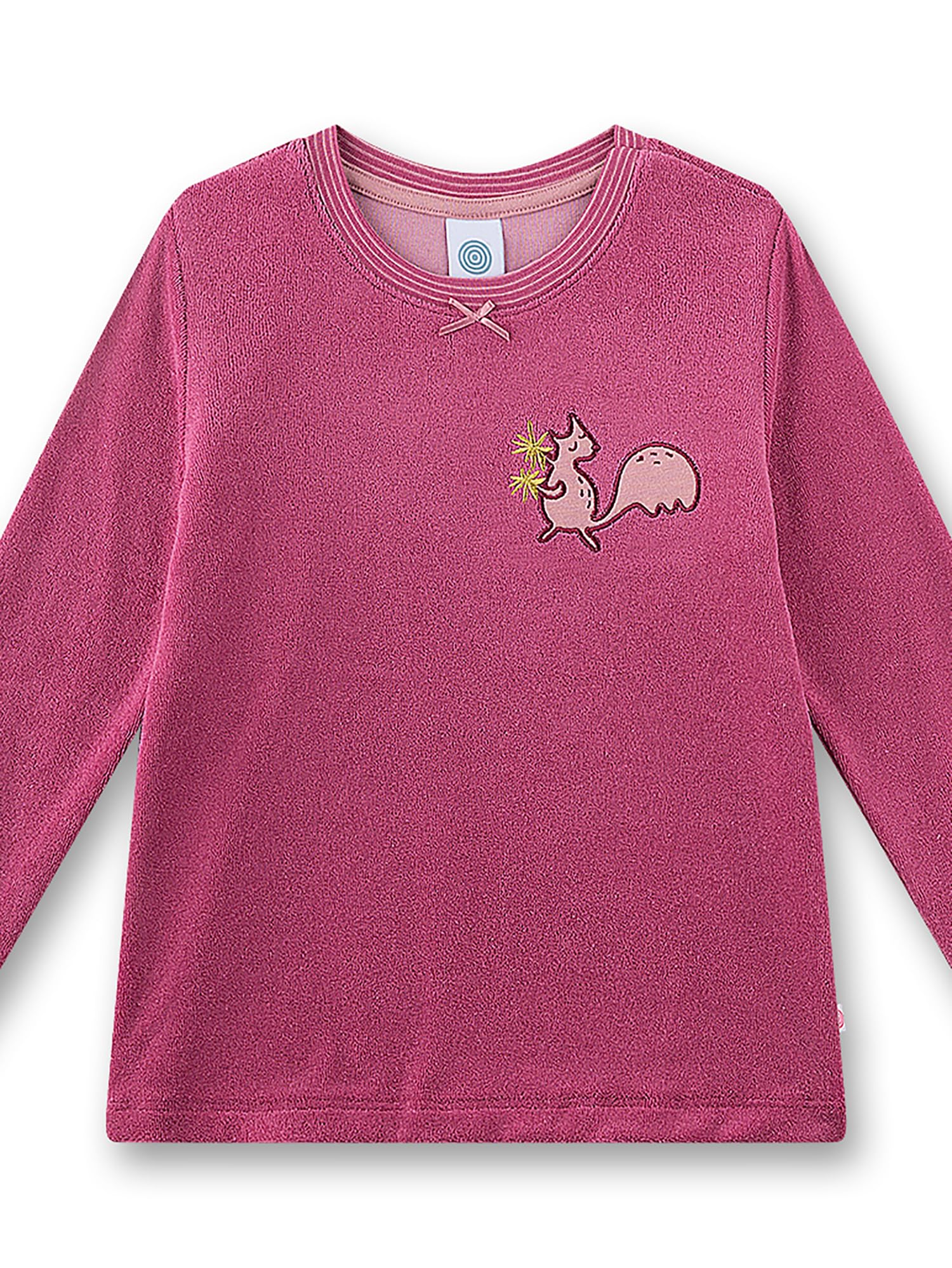 sanetta-m-dchen-schlafanzug-lang-lila-eichh-rnchen-aus-frottee image 3