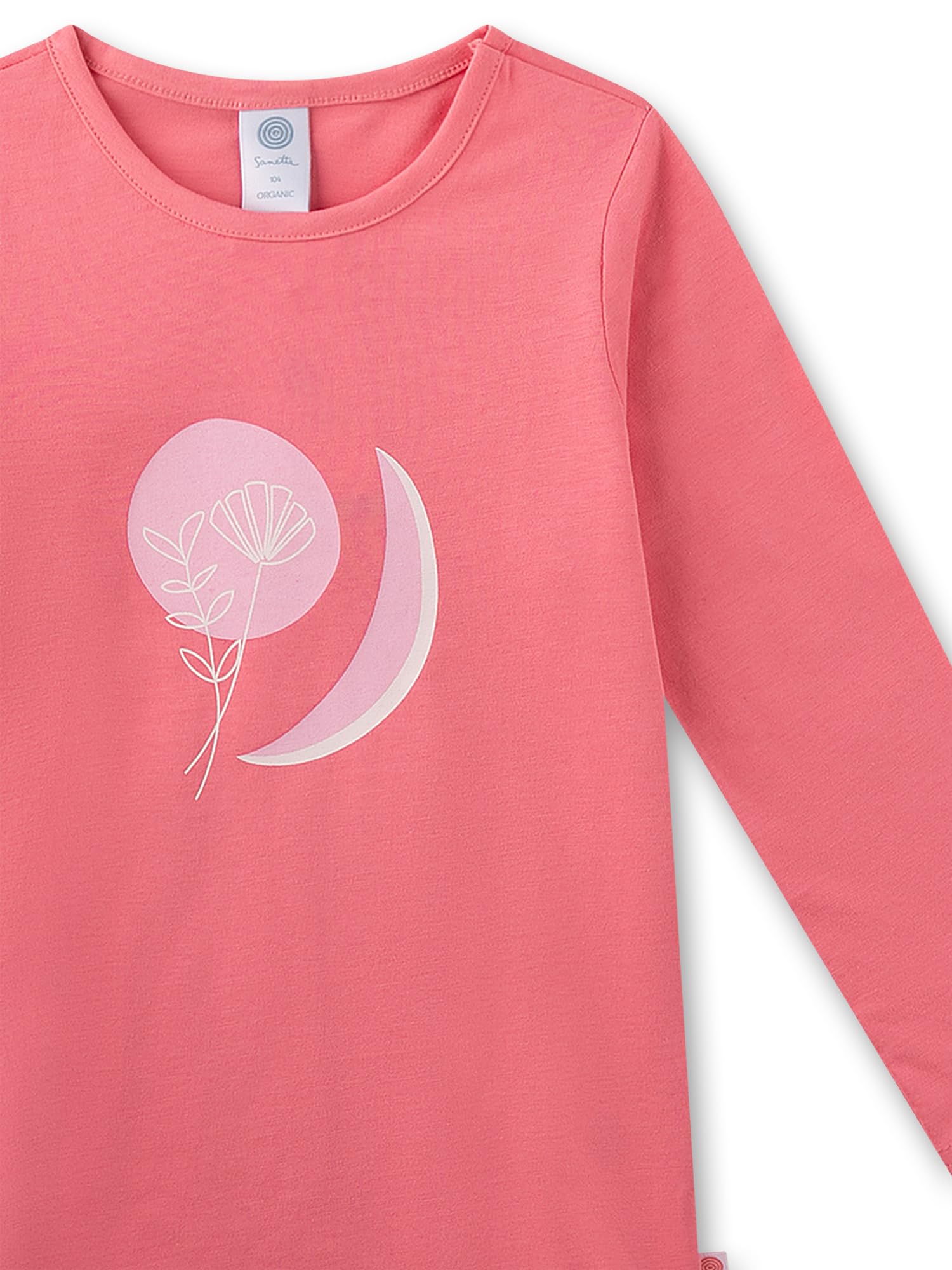 sanetta-pure-m-dchen-schlafanzug-lang-rosa-100-bio-baumwolle image 3