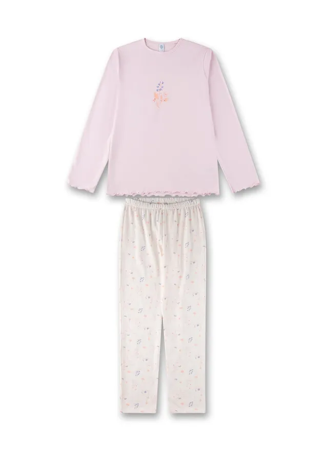 sanetta-m-dchen-schlafanzug-lang-rosa-pyjamaset-aus-baumwoll-modal-mix-2 image 1