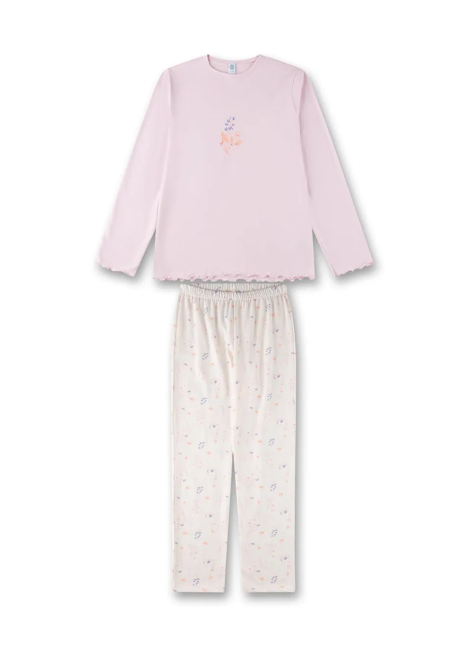 sanetta-m-dchen-schlafanzug-lang-rosa-pyjamaset-aus-baumwoll-modal-mix-2 image 1