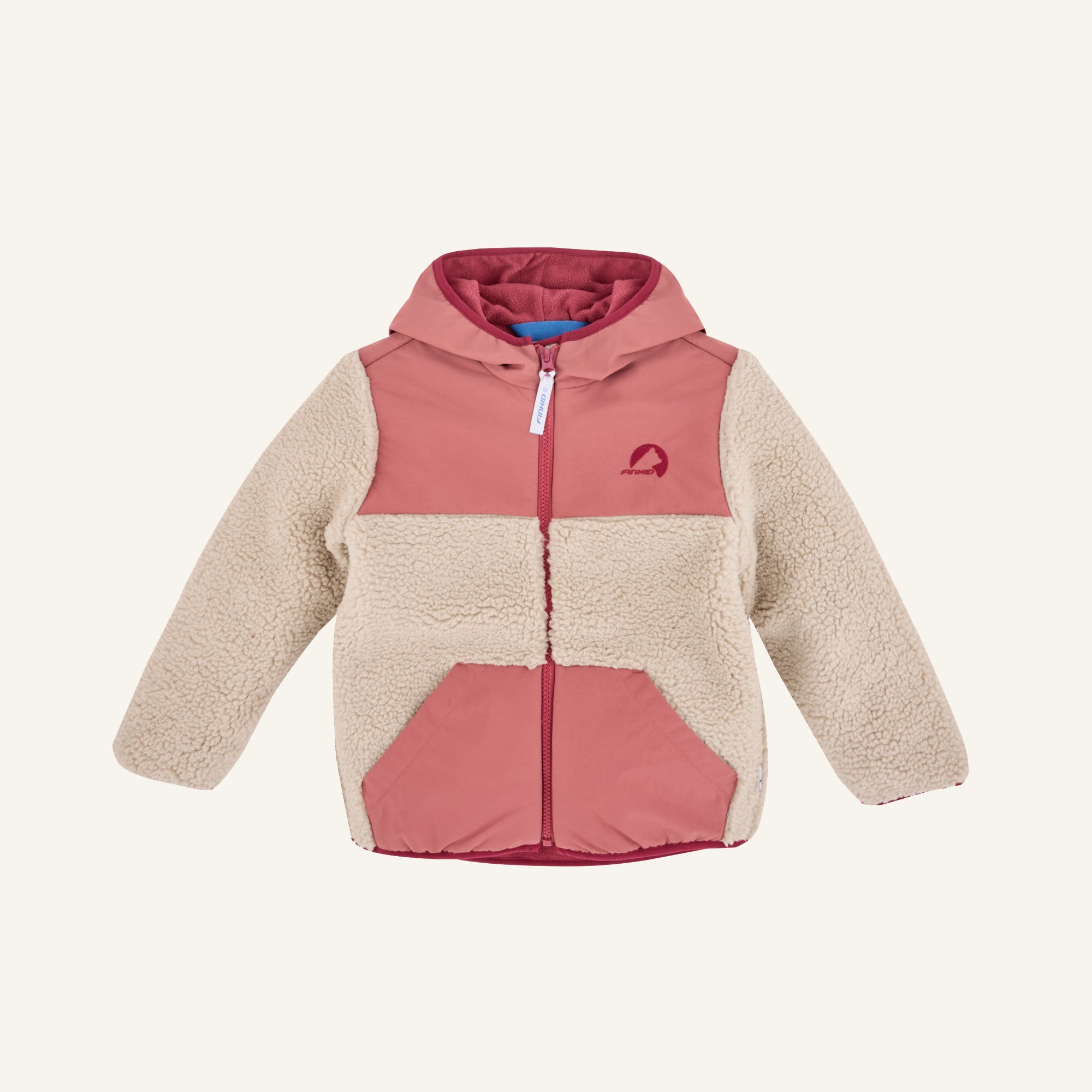 finkid-kisko-teddy-teddyfleece-jacke-kinder image 4