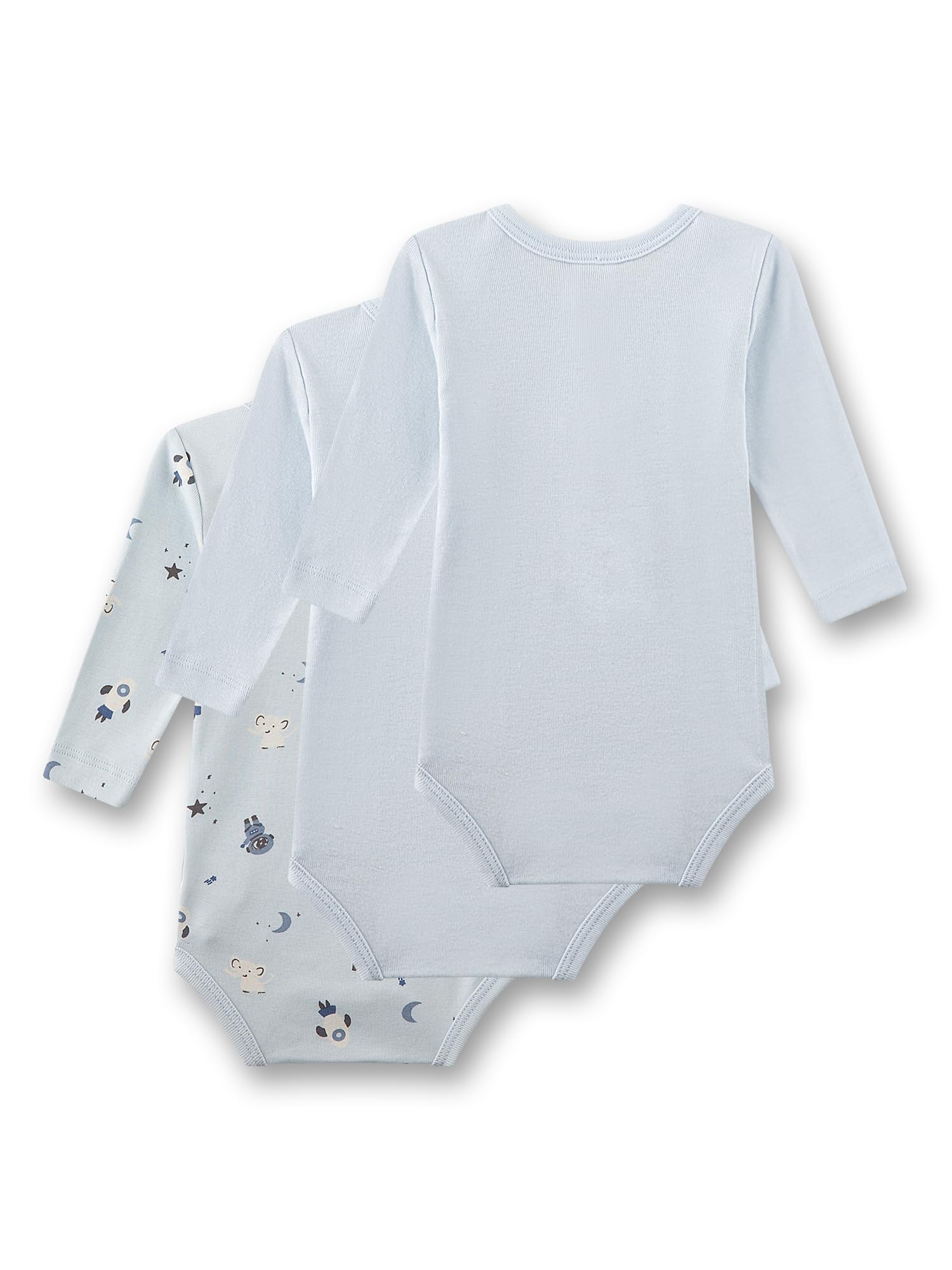 sanetta-baby-body-dreierpack-langarm-hellblau-weltall image 2