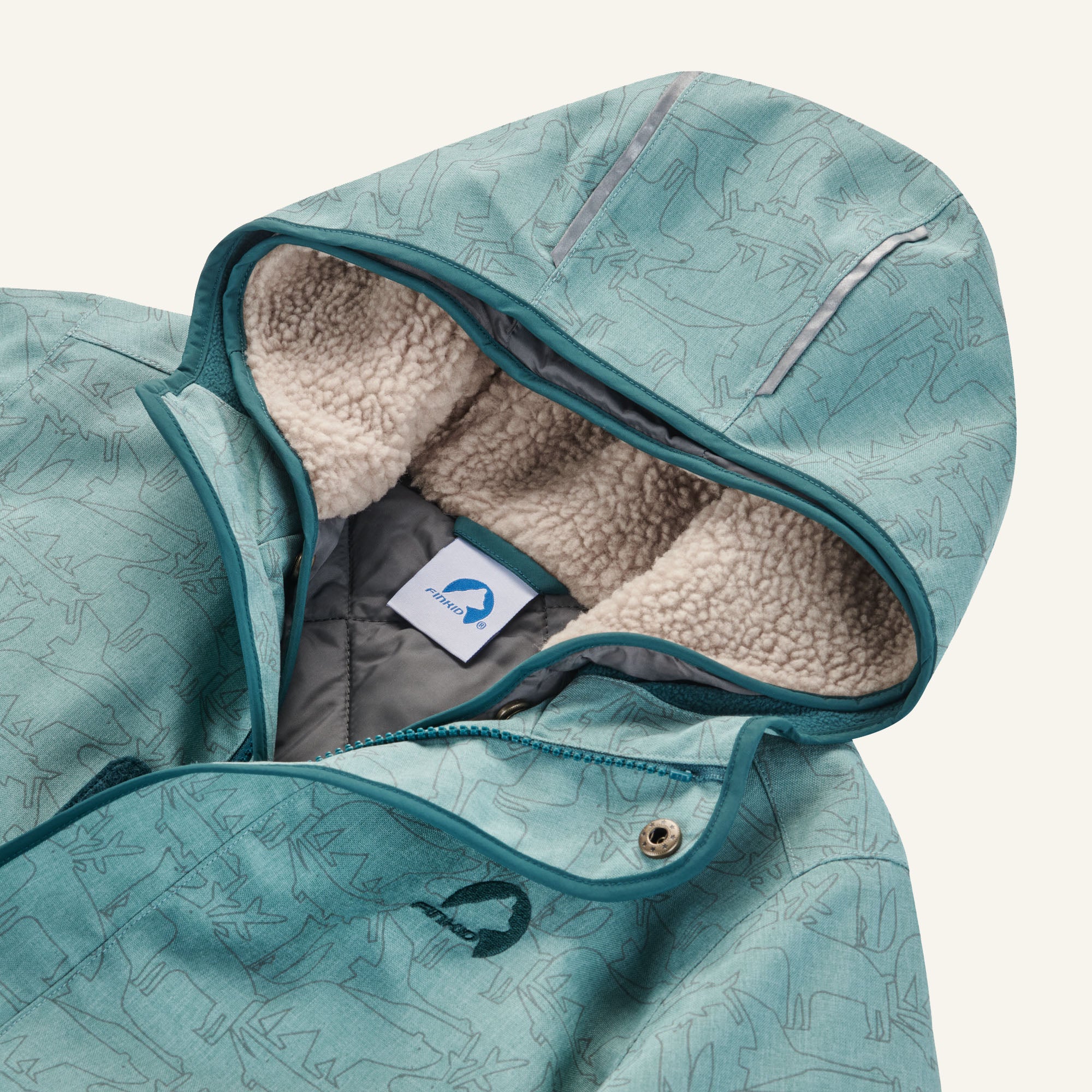 finkid-ranua-2-in-1-kinder-outdoorparka-herausnehmbares-steppfutter image 4