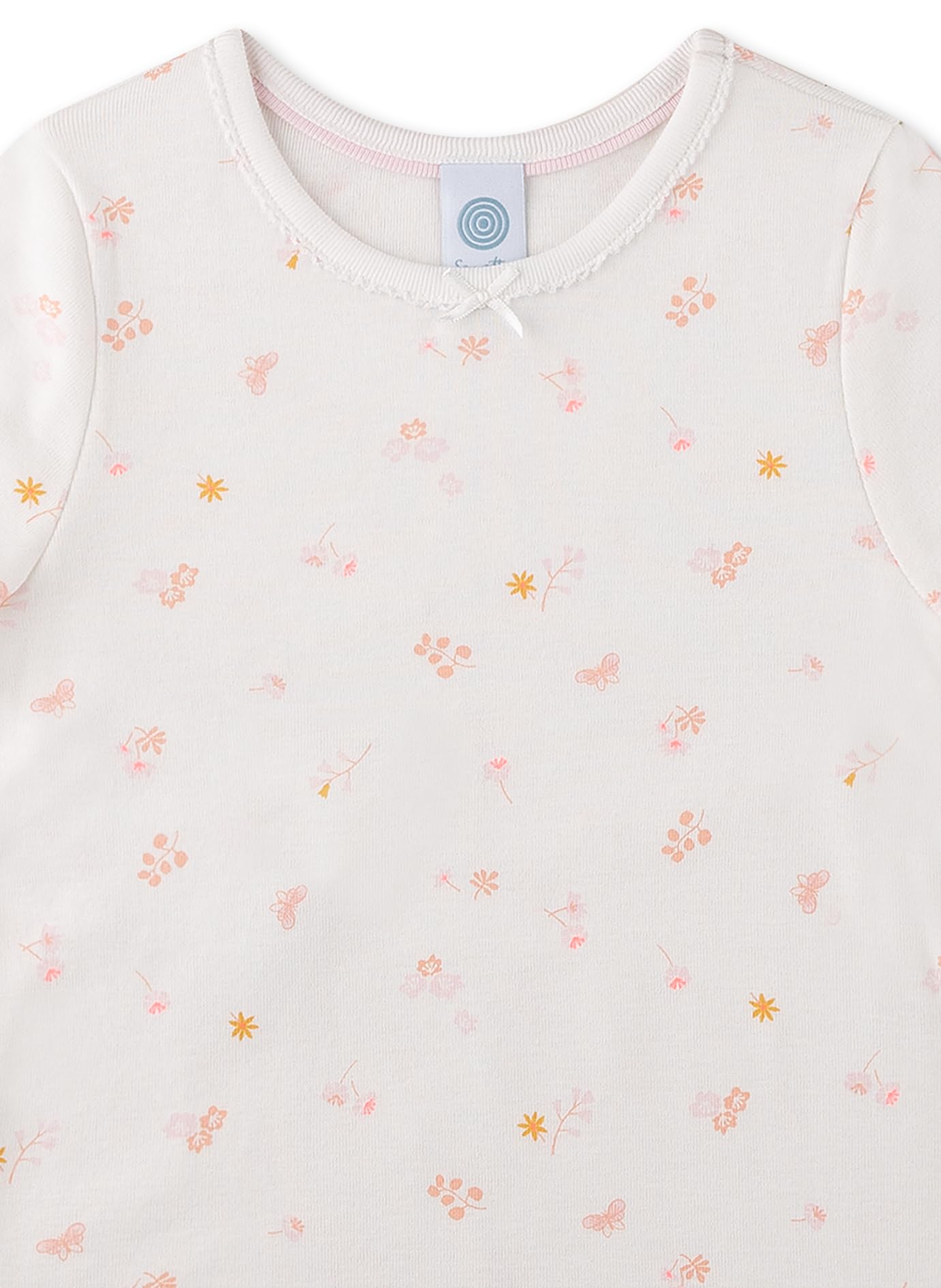 sanetta-m-dchen-schlafanzug-kurz-off-white-blumen-pyjamaset-aus-baumwolle-f-r-m- image 3