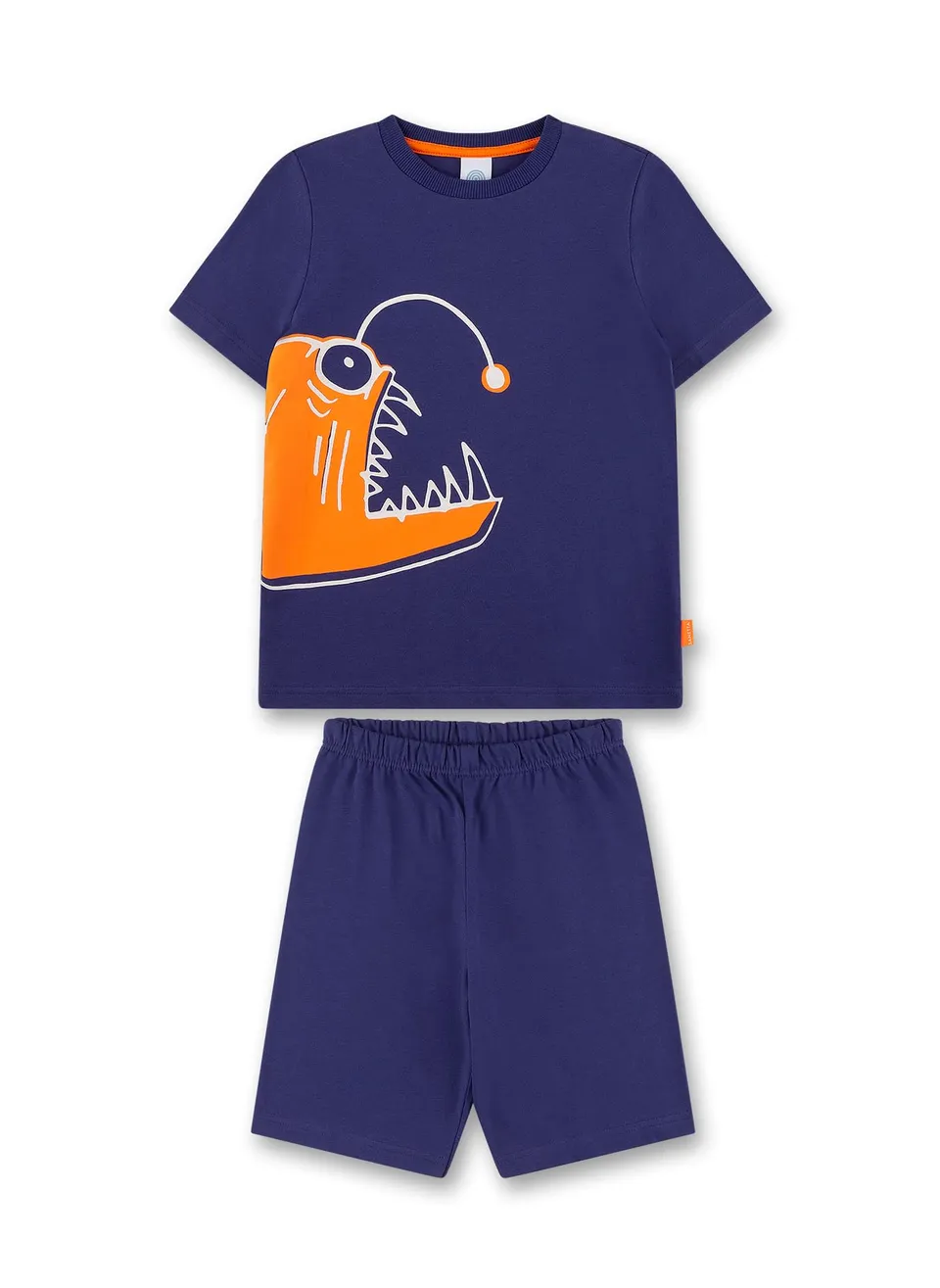 sanetta-jungen-schlafanzug-kurz-blau-angelfisch-baumwoll-pyjamaset image 1