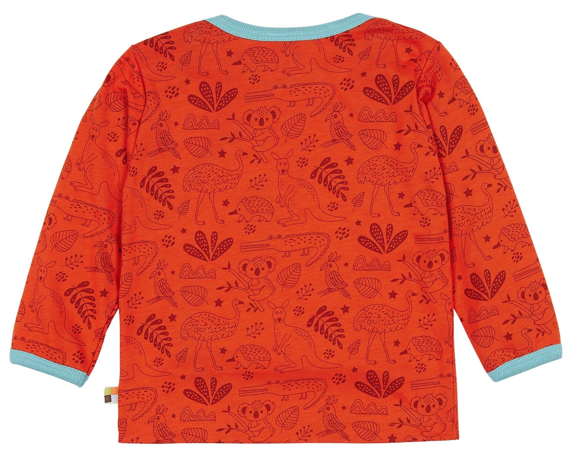 loud-proud-shirt-druck-kinder-shirt-aus-ungef-rbtem-single-jersey-mit-allover-dr image 2