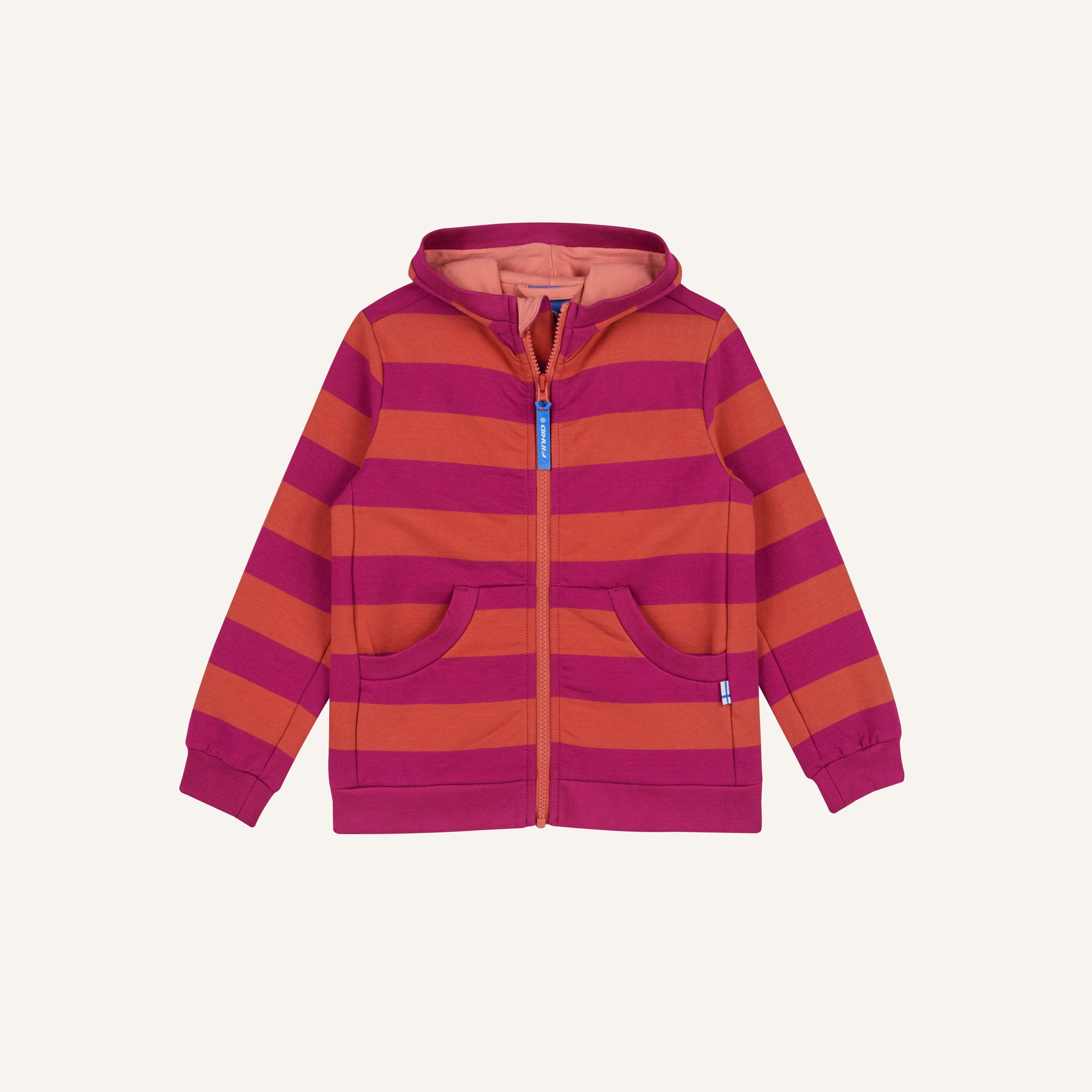 finkid-laiva-sweatjacke-zip-in-biobaumwolle-mit-k-ngurutaschen image 2