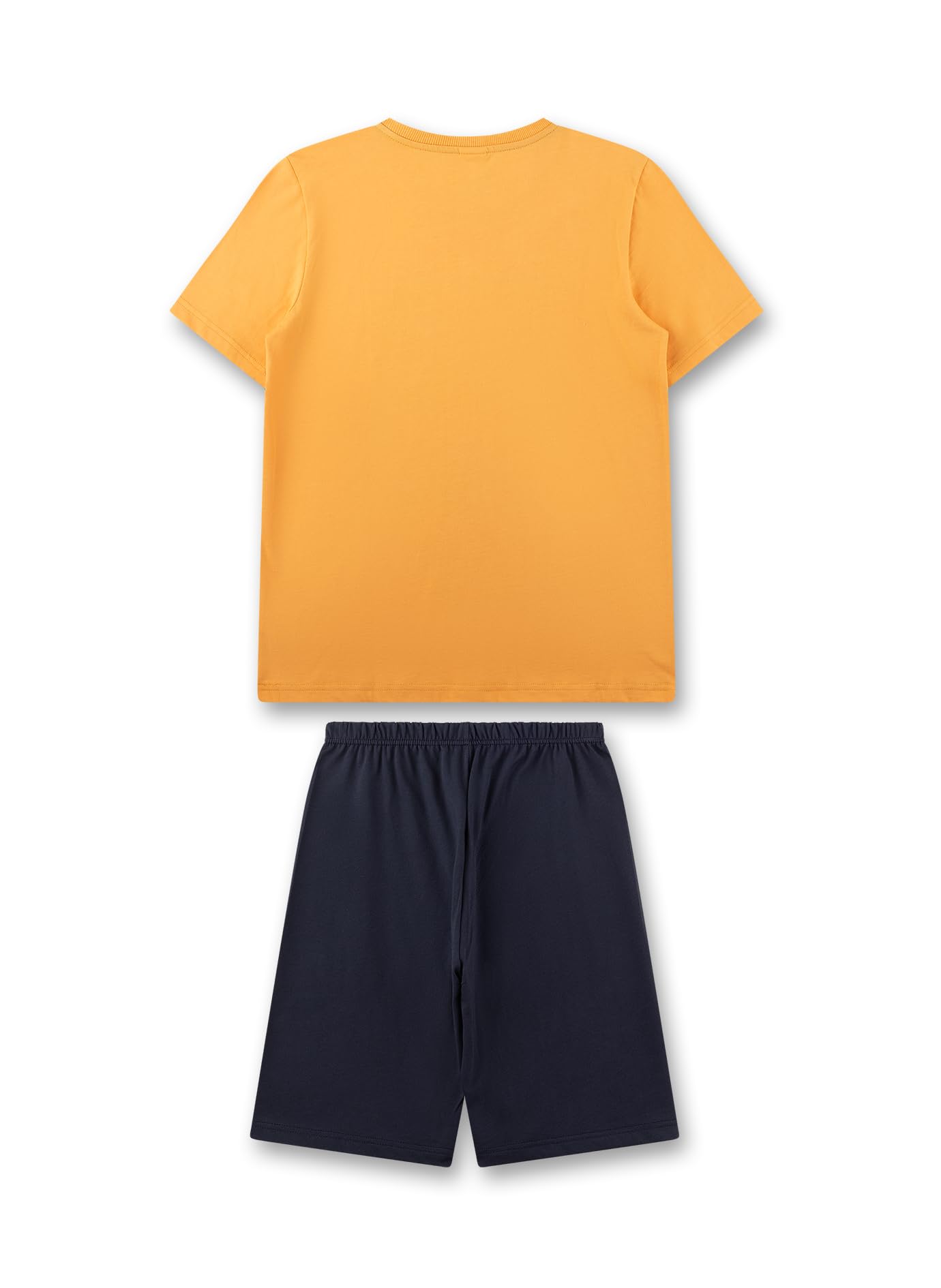 sanetta-jungen-schlafanzug-kurz-orange-pyjamaset-aus-baumwolle image 2